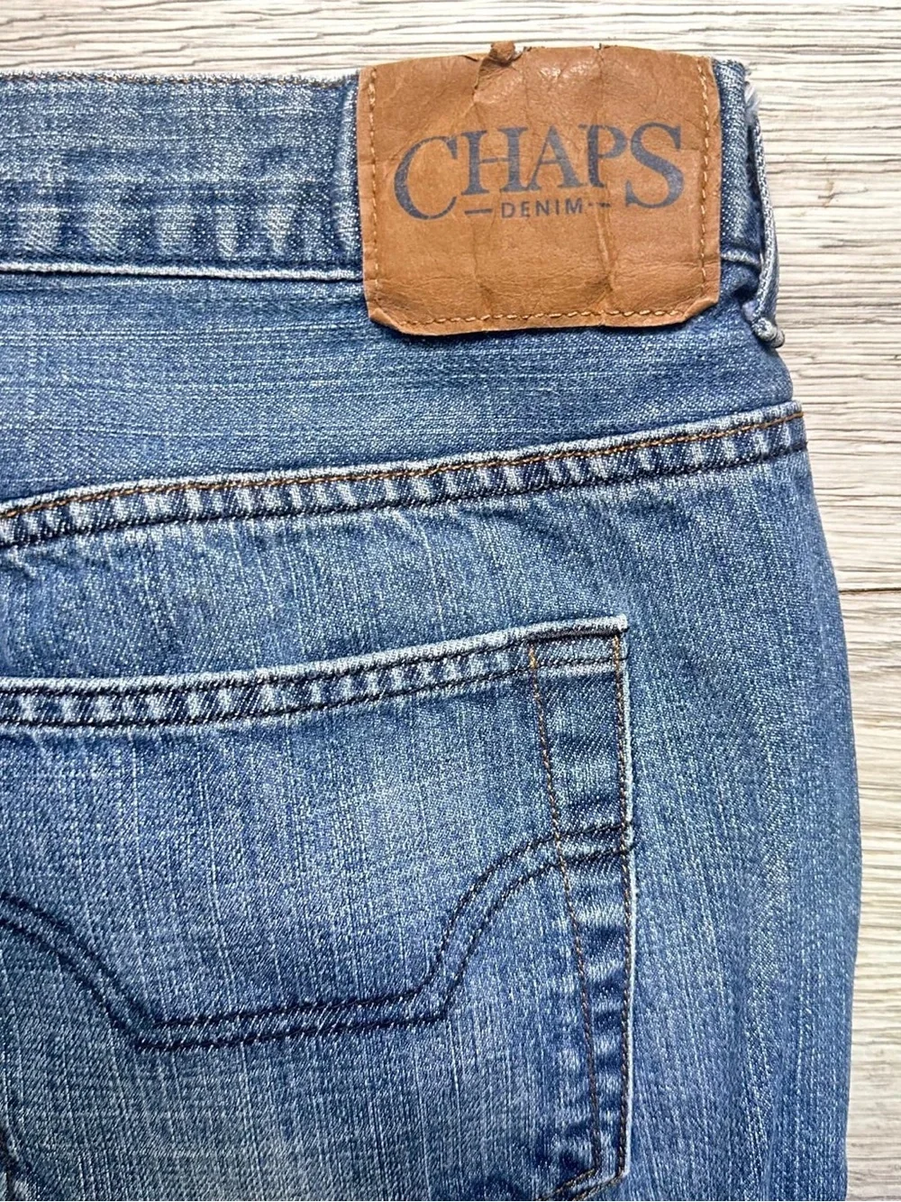 Chaps Straight Fit Denim Jeans Mens 36/30
